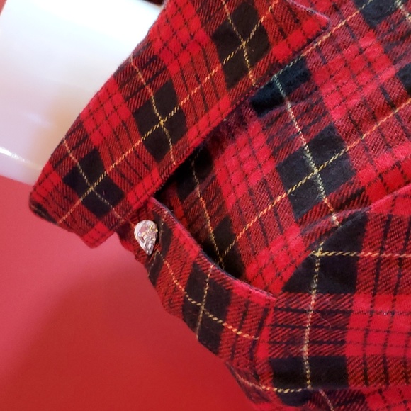 ⭐️Host Pick⭐️ Tweety Bird Plaid Rhinestone Bedazzled Western Shirt  Yeehaw - Picture 9 of 13